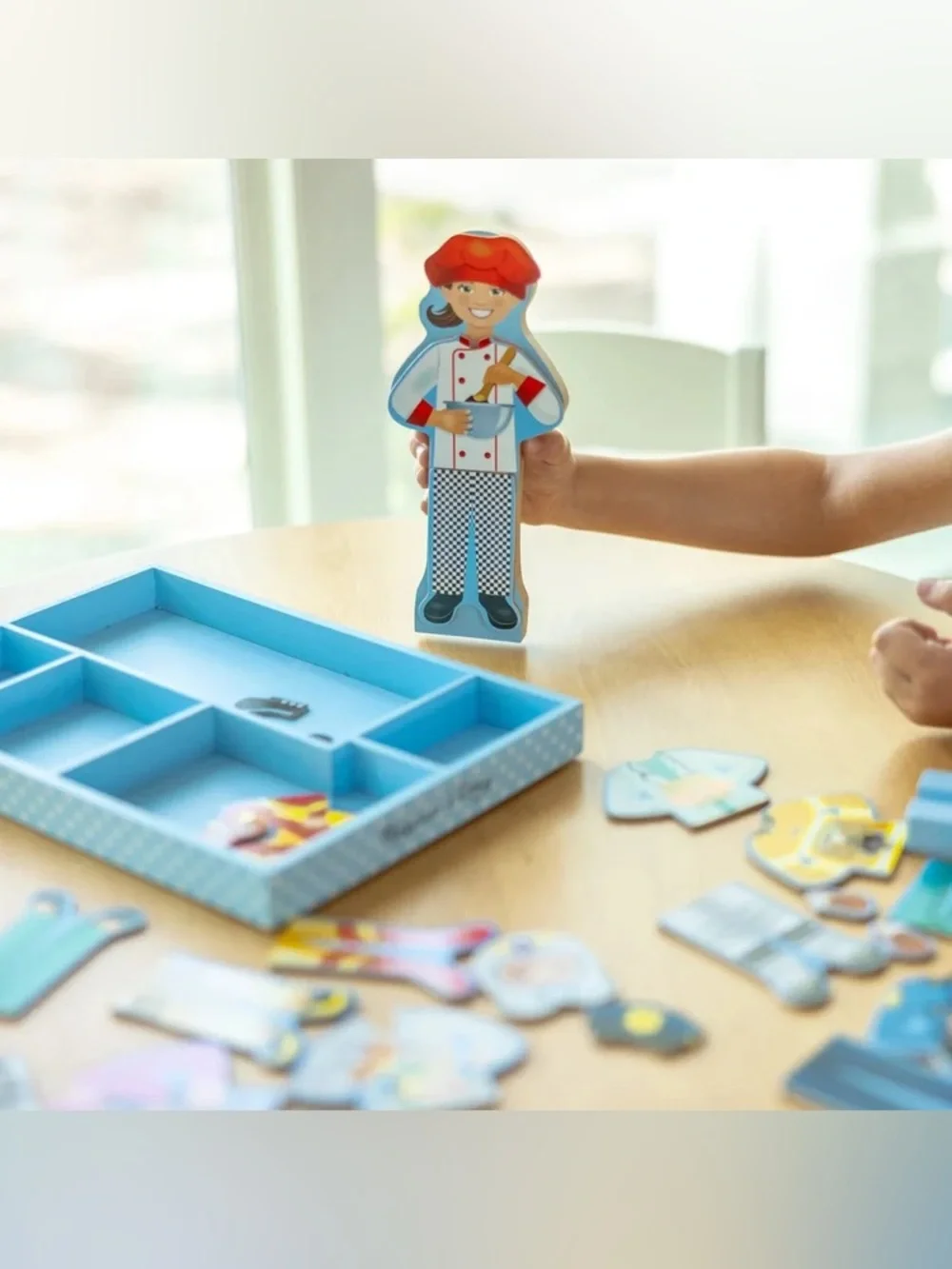 Melissa & Doug Magnetic Wooden Dress-Up Julia Doll Play Set